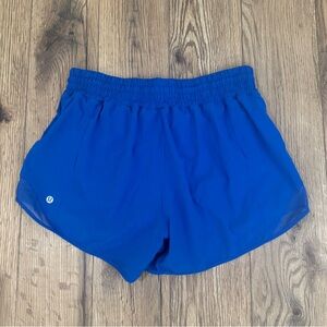Lululemon Hotty Hot High Rise Shorts 4" In Cerulean Blue Size 8